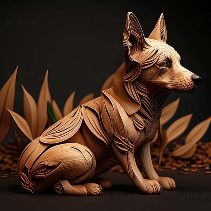 3D model Azawak dog (STL)